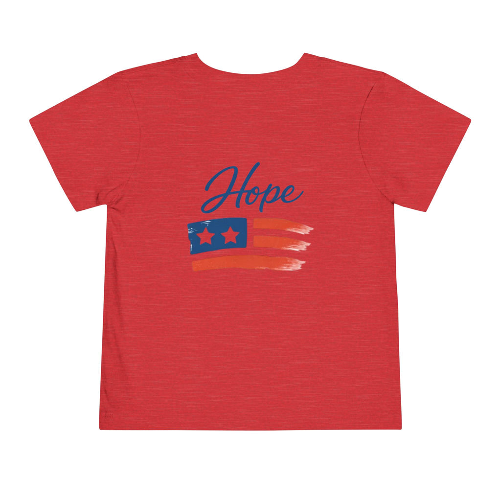 Hope Apparel Flag Graphic Toddler Tee | Patriotic Stars Stripes