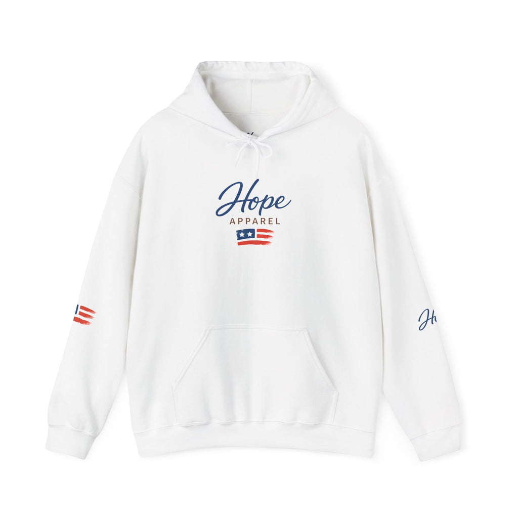 Hope Apparel Patriotic Hoodie — "For Every Kind of American" Flag Design