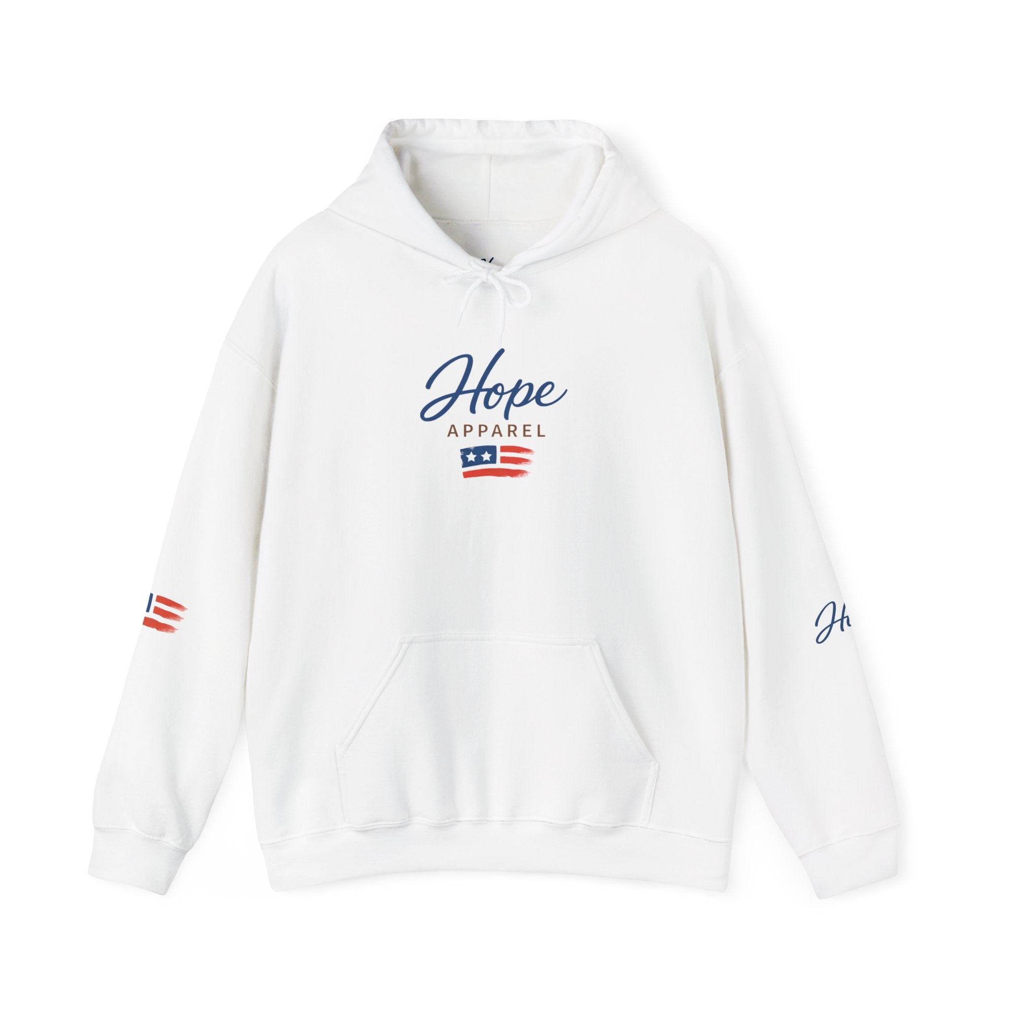 Hope Apparel Patriotic Hoodie — "For Every Kind of American" Flag Design
