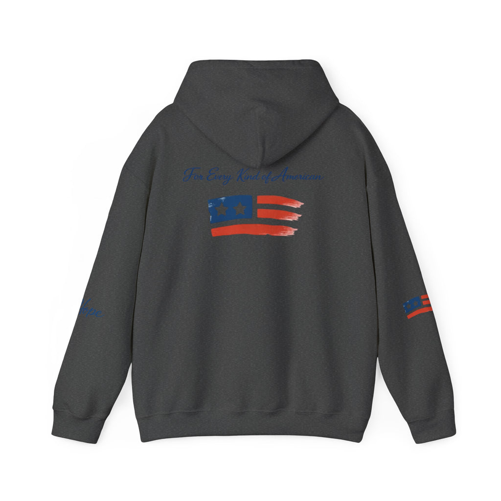 Hope Apparel Patriotic Hoodie — "For Every Kind of American" Flag Design