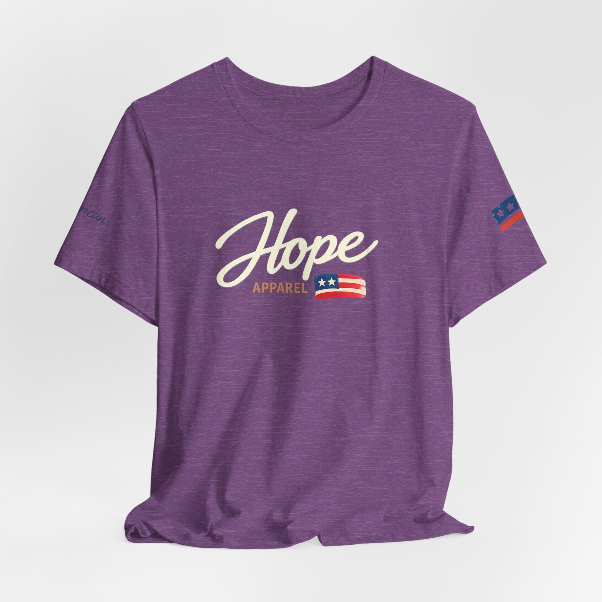 Hope Script Flag tee | American flag brushstroke design