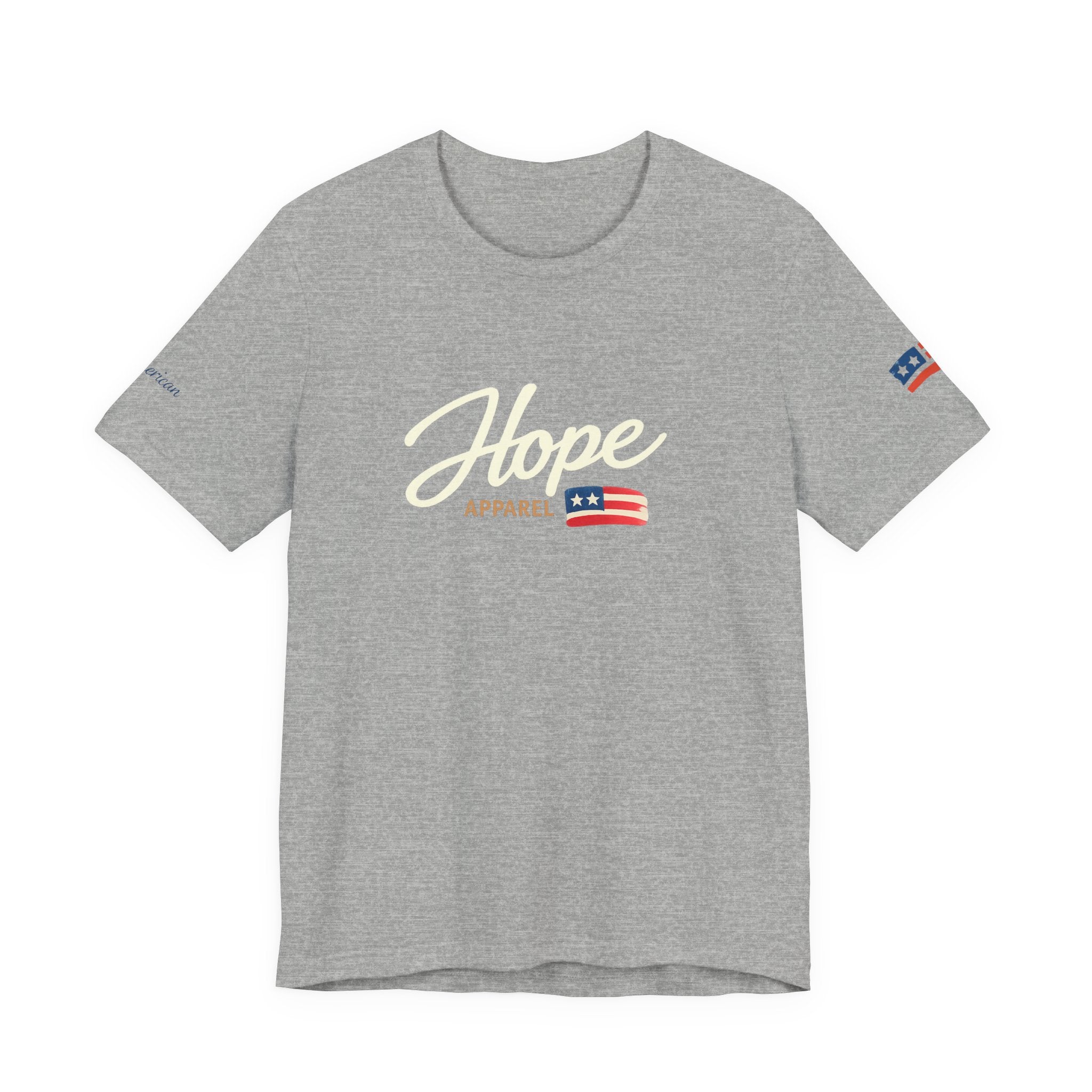 Hope Script Flag tee | American flag brushstroke design