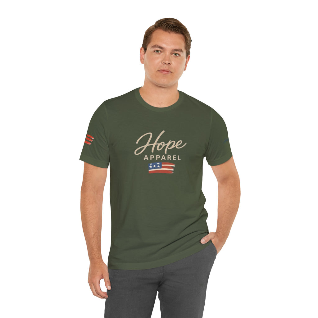 Hope Patriotic Flag Tee | Dark Colors, American Flag Design