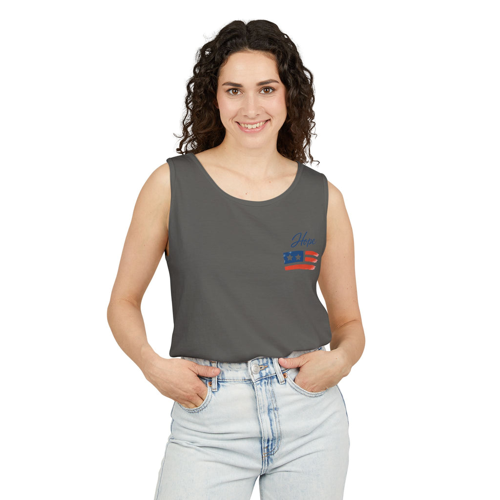 American Flag Brushstroke Tank Top | Hope Patriotic