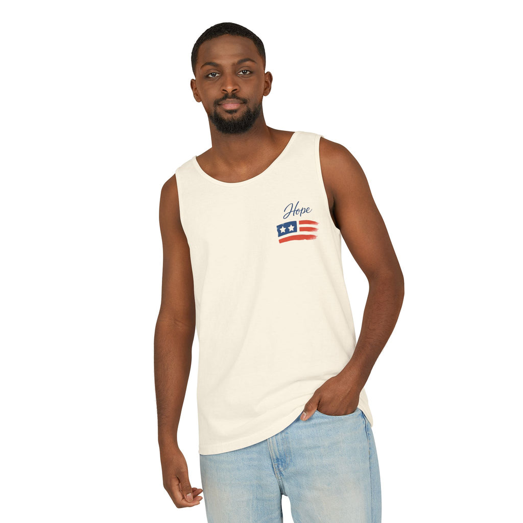 American Flag Brushstroke Tank Top | Hope Patriotic