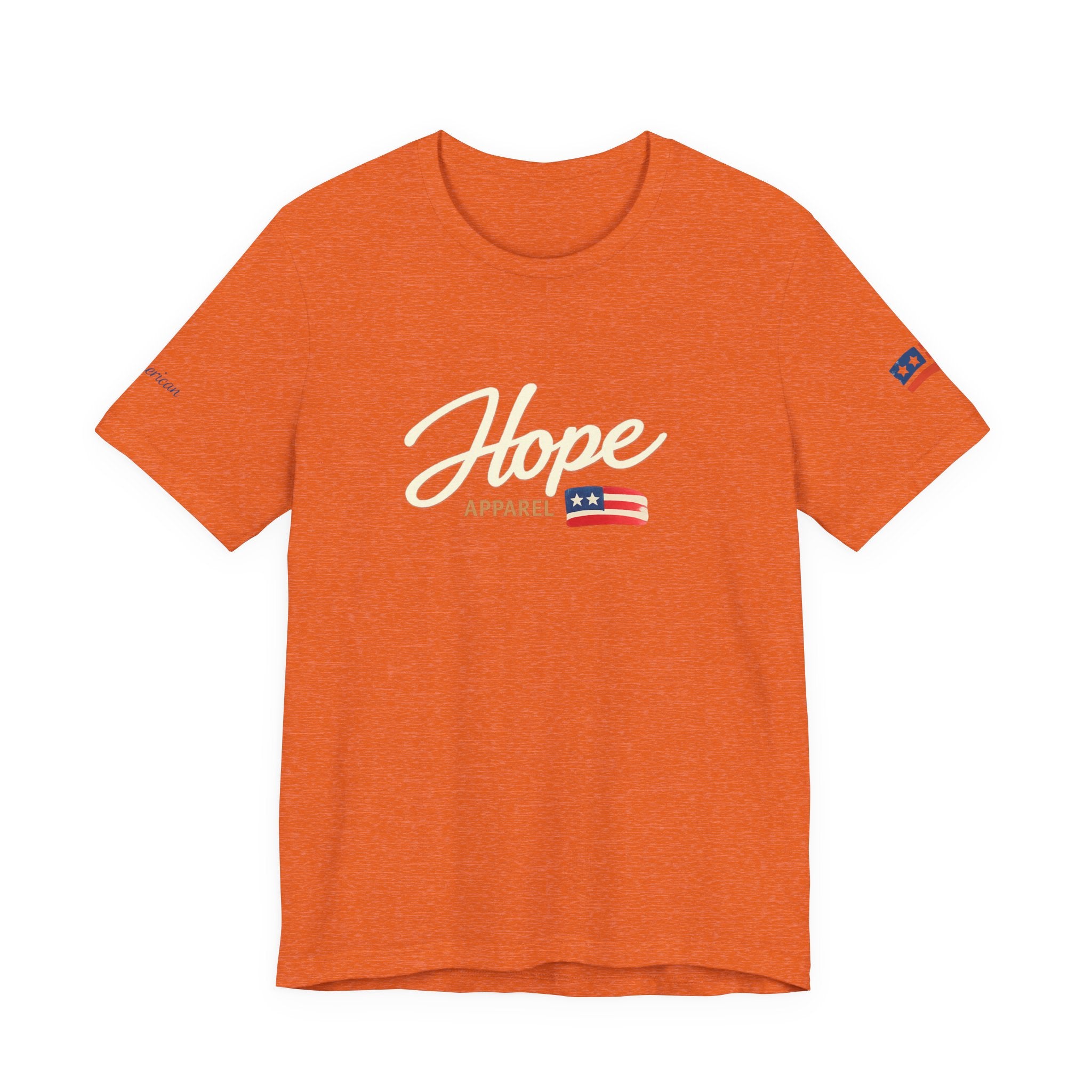 Hope Script Flag tee | American flag brushstroke design