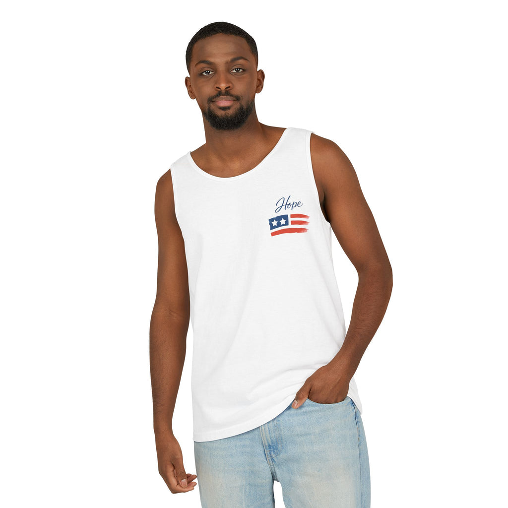 American Flag Brushstroke Tank Top | Hope Patriotic