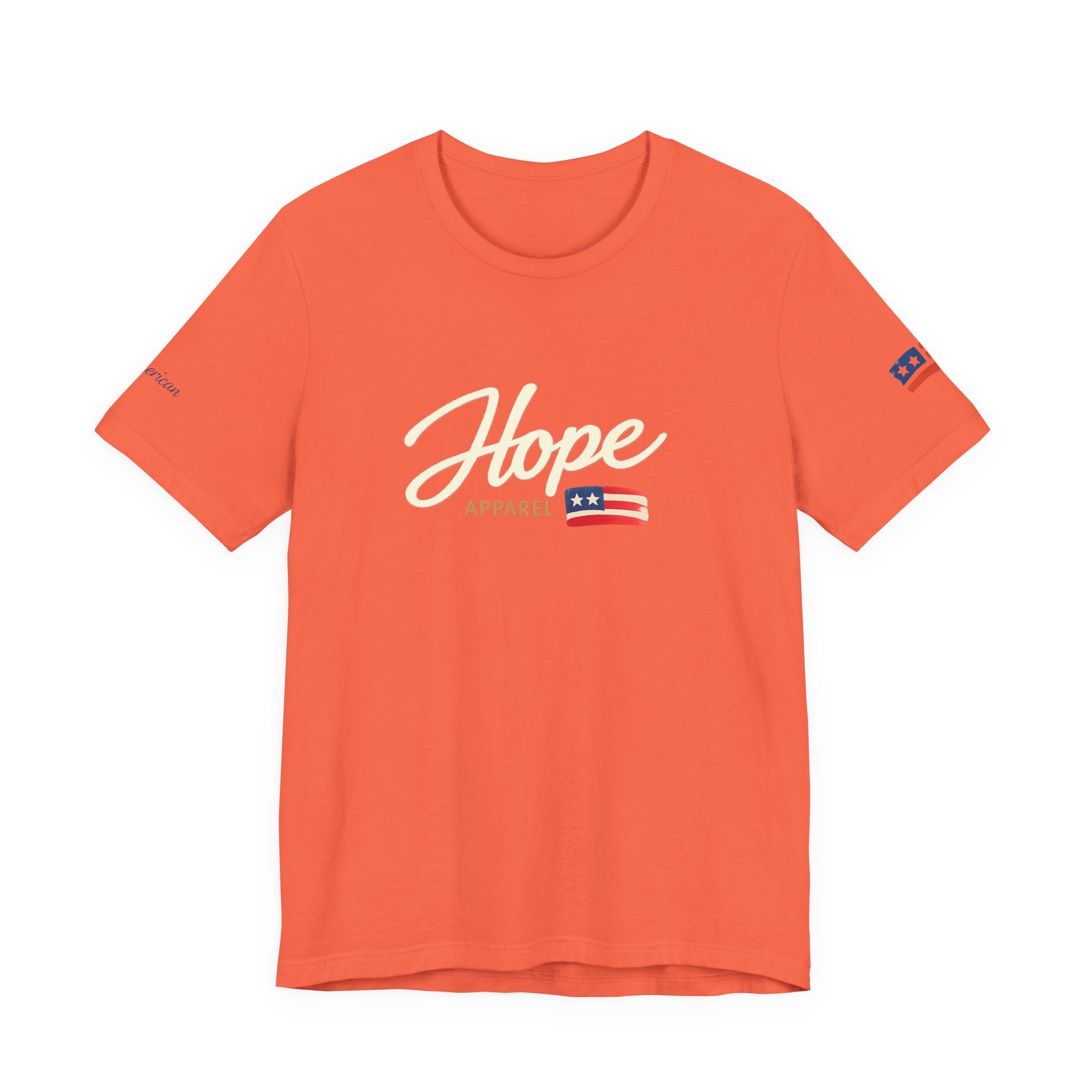 Hope Script Flag tee | American flag brushstroke design