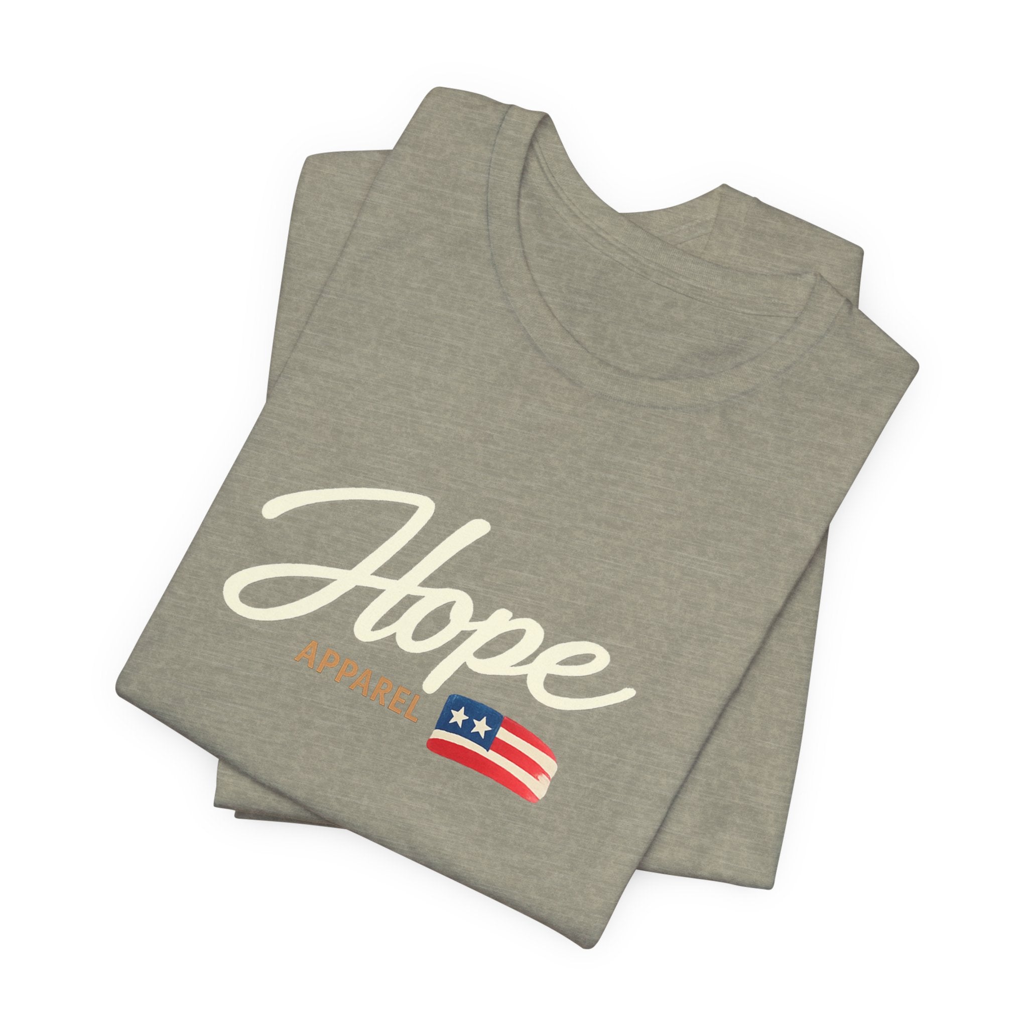 Hope Script Flag tee | American flag brushstroke design