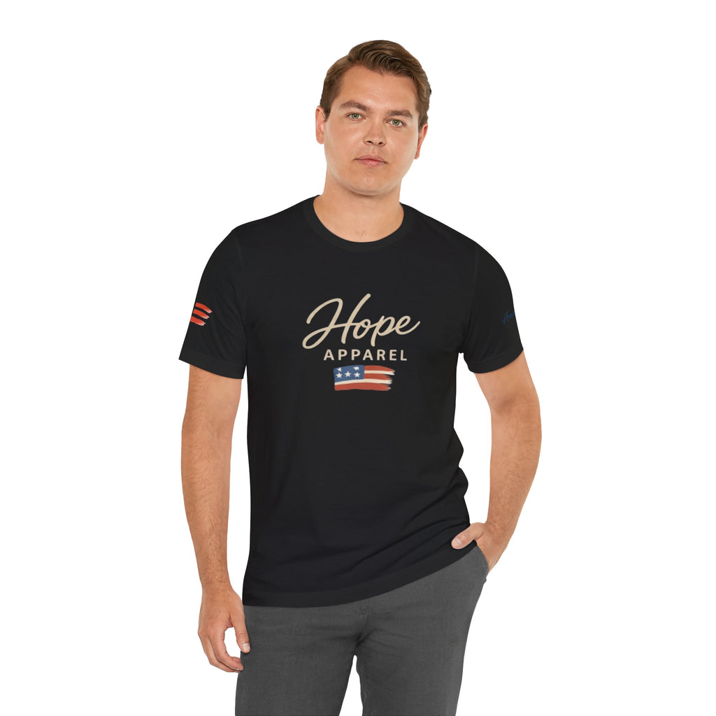Hope Patriotic Flag Tee | Dark Colors, American Flag Design