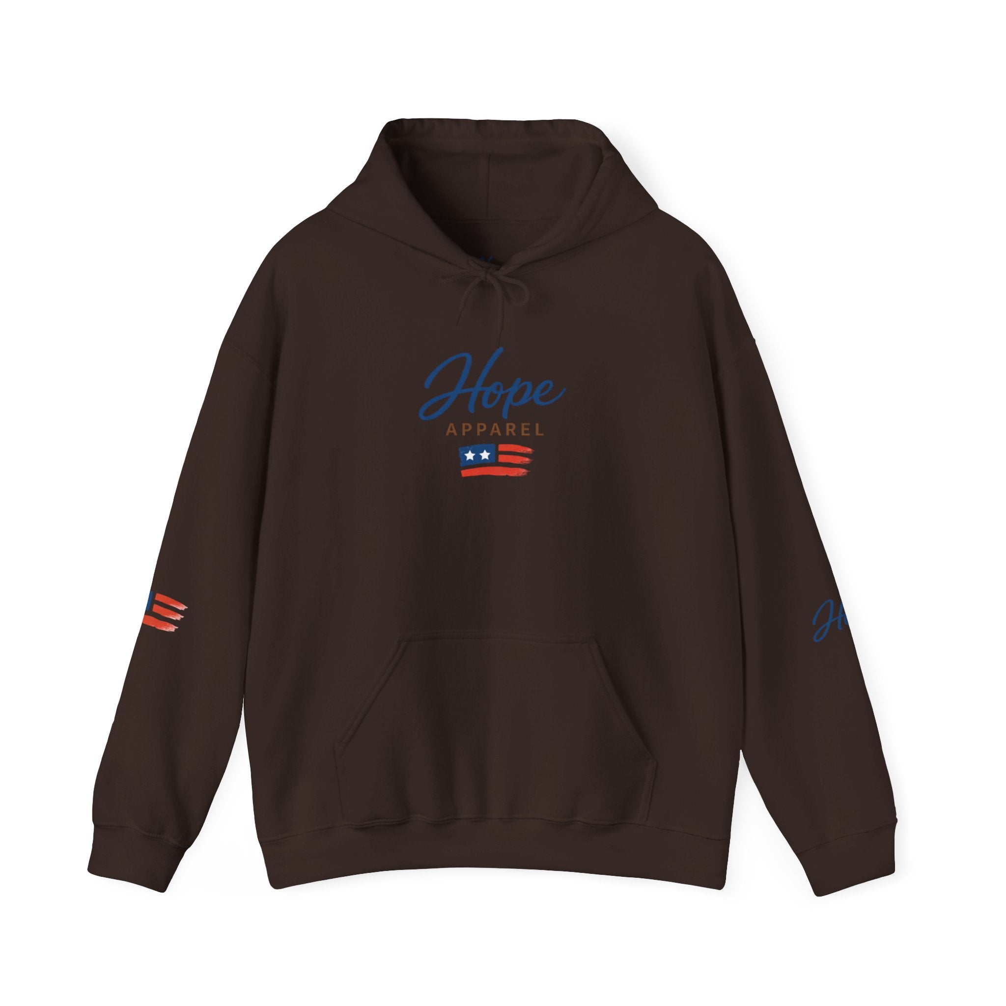 Hope Apparel Patriotic Hoodie — "For Every Kind of American" Flag Design