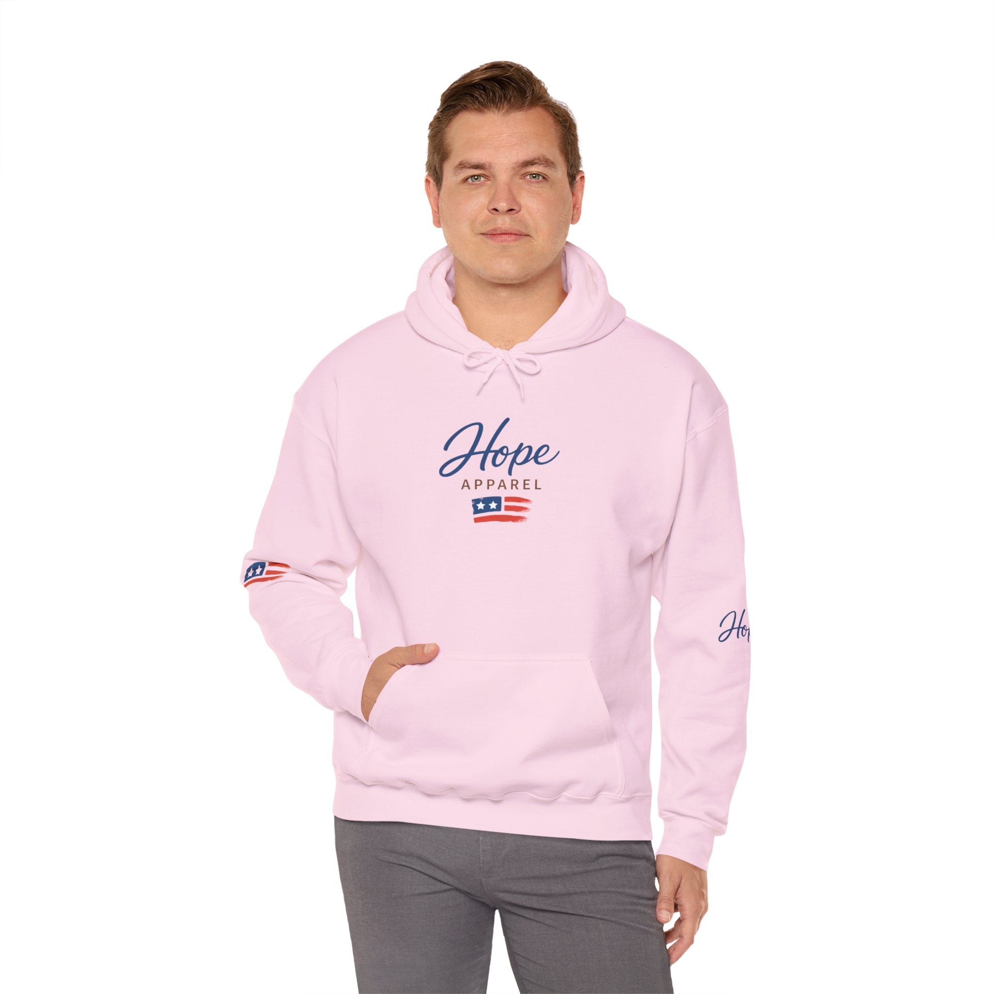 Hope Apparel Patriotic Hoodie — "For Every Kind of American" Flag Design