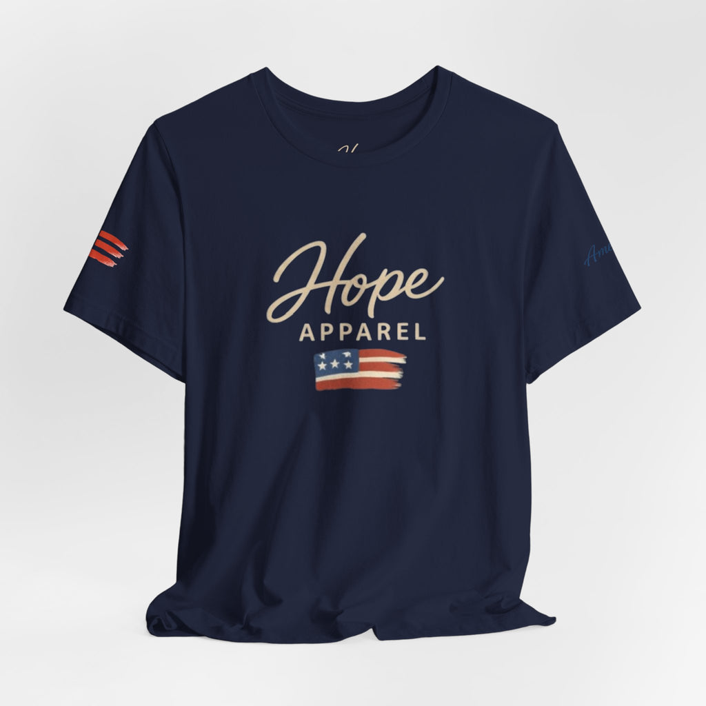 Hope Patriotic Flag Tee | Dark Colors, American Flag Design