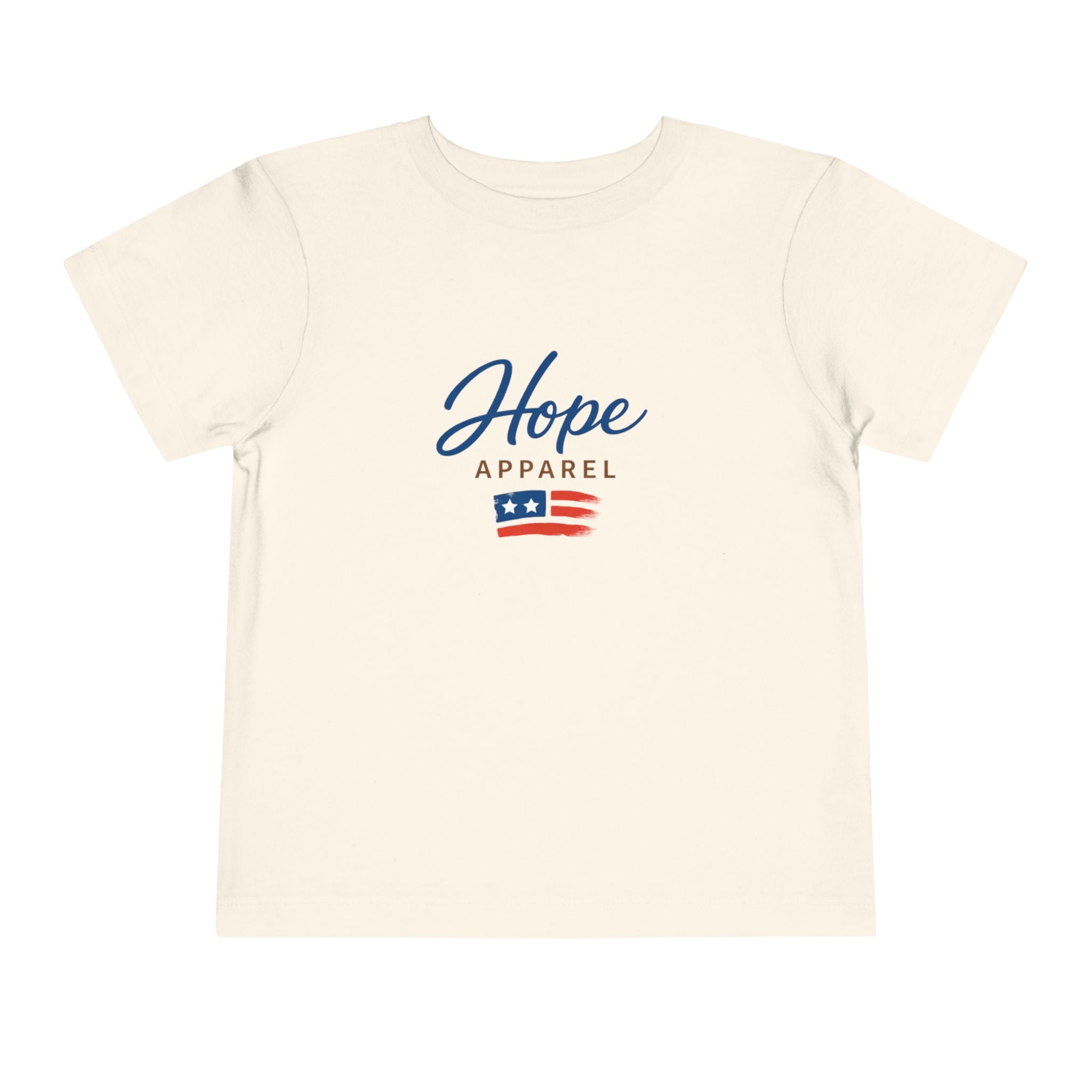 Hope Apparel Flag Graphic Toddler Tee | Patriotic Stars Stripes