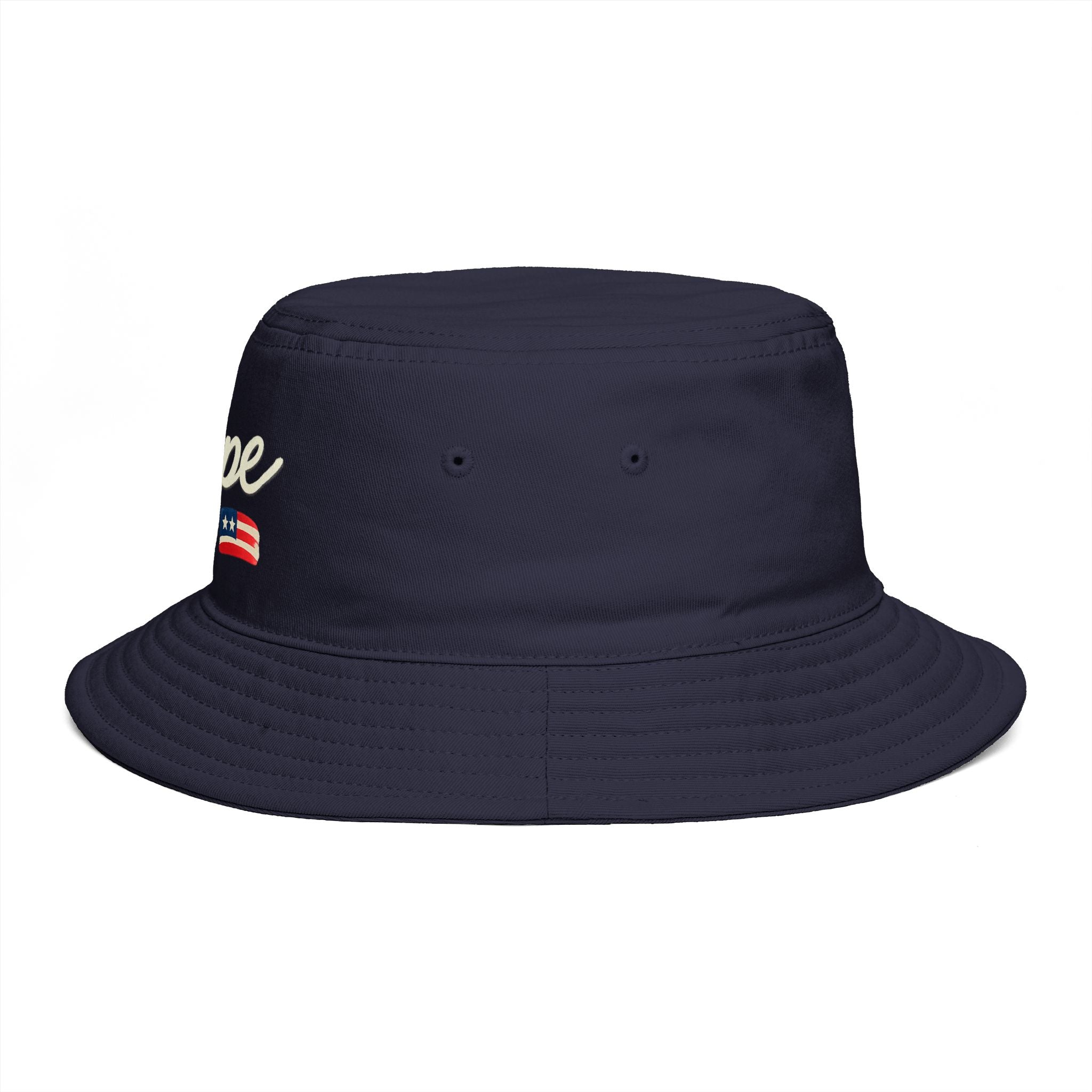 Hope Script with Flag Bucket Hat | Embroidered Logo