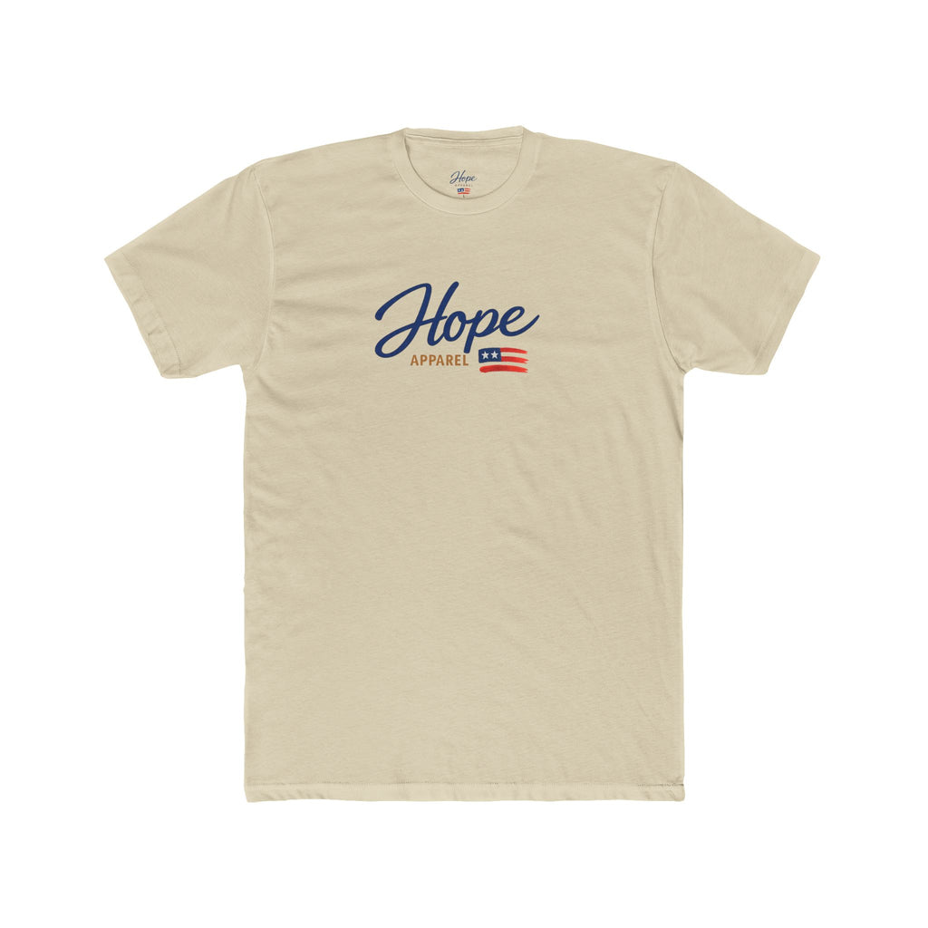 Hope Script with Flag graphic T-Shirt | Patriotic Americana Tee