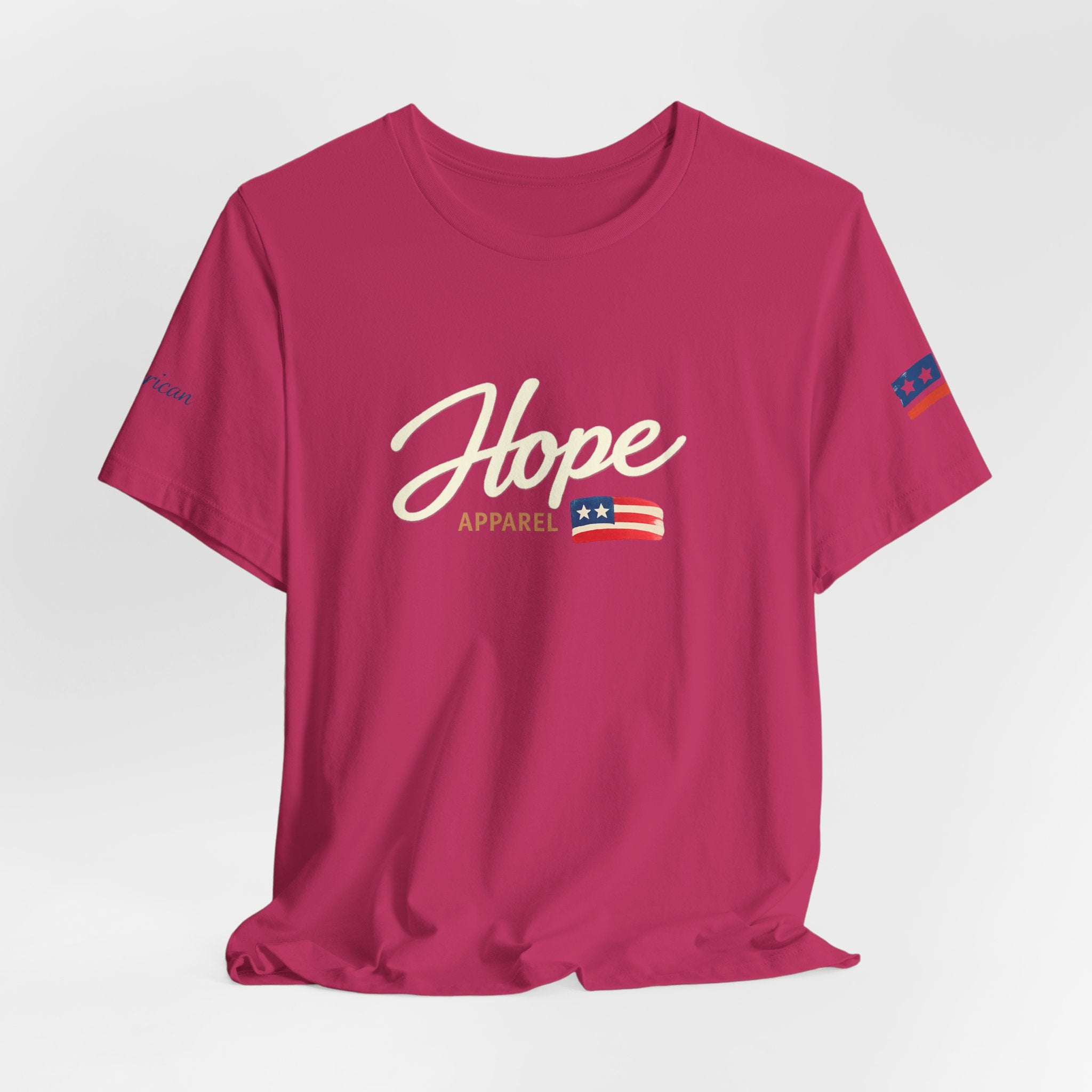 Hope Script Flag tee | American flag brushstroke design