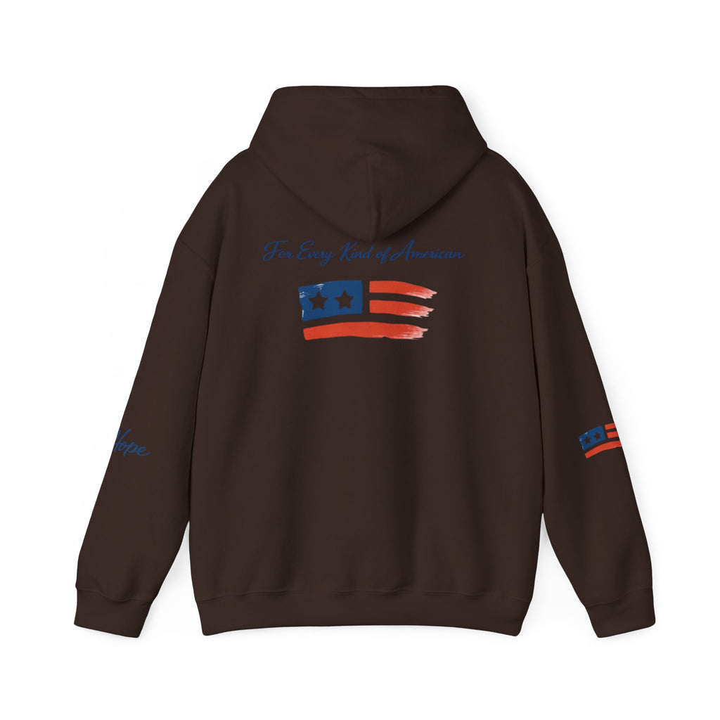 Hope Apparel Patriotic Hoodie — "For Every Kind of American" Flag Design