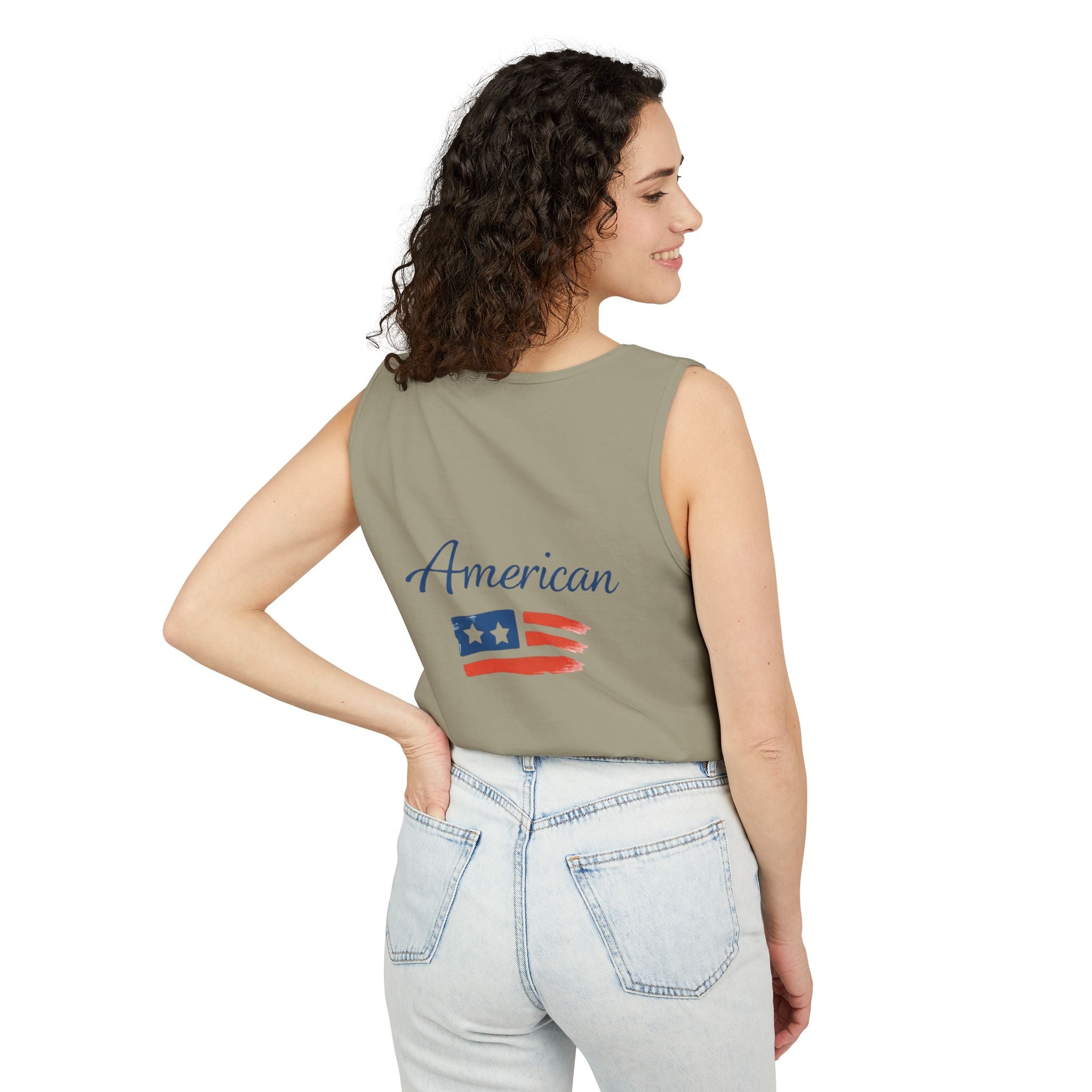 American Flag Brushstroke Tank Top | Hope Patriotic
