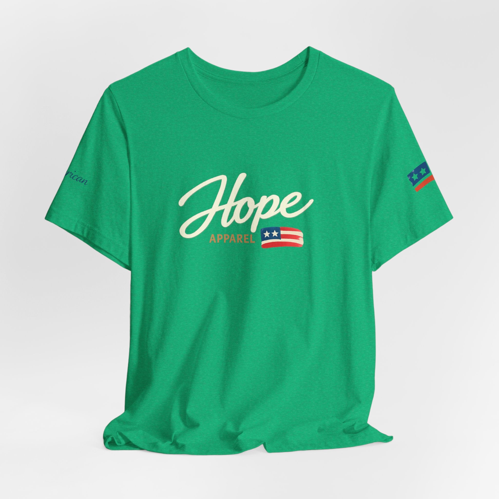 Hope Script Flag tee | American flag brushstroke design