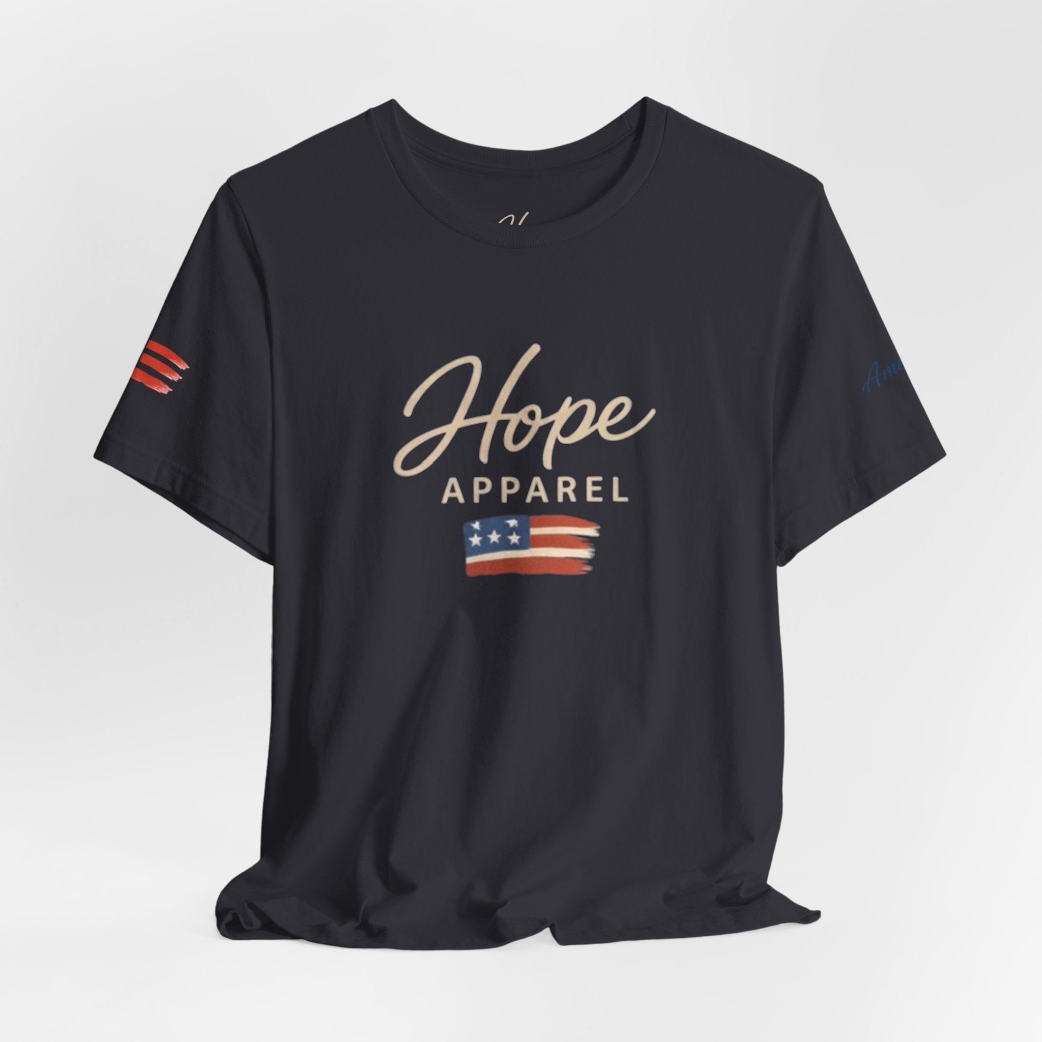 Hope Patriotic Flag Tee | Dark Colors, American Flag Design