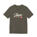 Hope Script Flag tee | American flag brushstroke design
