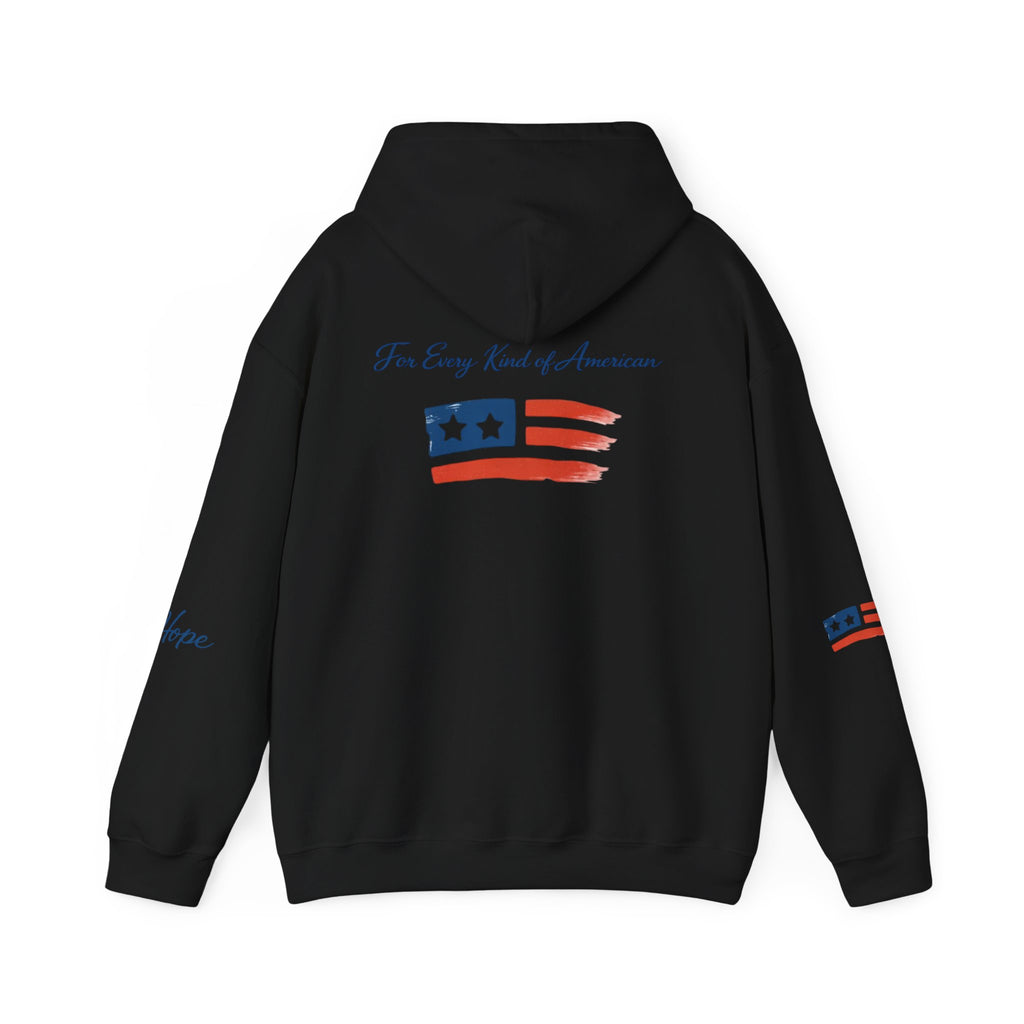 Hope Apparel Patriotic Hoodie — "For Every Kind of American" Flag Design